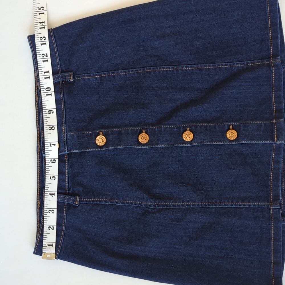 Celebrity Pink Button Up Denim Skirt Junior 5/27 Blue - Picture 7 of 9